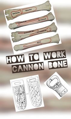 This post is just a little run down of the most useful bone to the Early Medieval bone worker – the cannon bone, specifically those from cows. What is a cannon bone? Bone Project Ideas, Viking Tools, Viking Crafts, Medieval Crafts, Viking Reenactment, Diy Leather Projects, Antler Art, Norse Symbols, Bone Crafts