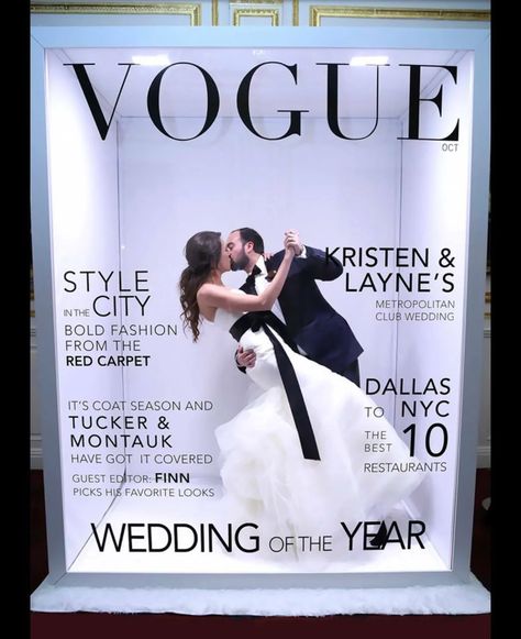 Magazine Booth - Walk-in Booth - Magic Moment Photo Booth Vogue Photo Booth, Wedding Magazine Cover, Wedding Photo Box, Creative Booths, Photo Booth Design, Vogue Photo, Booth Wedding, Photos Booth, Vogue Wedding