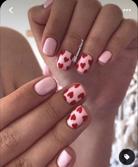 Hearts Manicure, Quilted Nails, Vday Nails, Pedi Ideas, Top Nails, Pink Manicure, Nails Arts, Gelish Nails, Simple Gel Nails