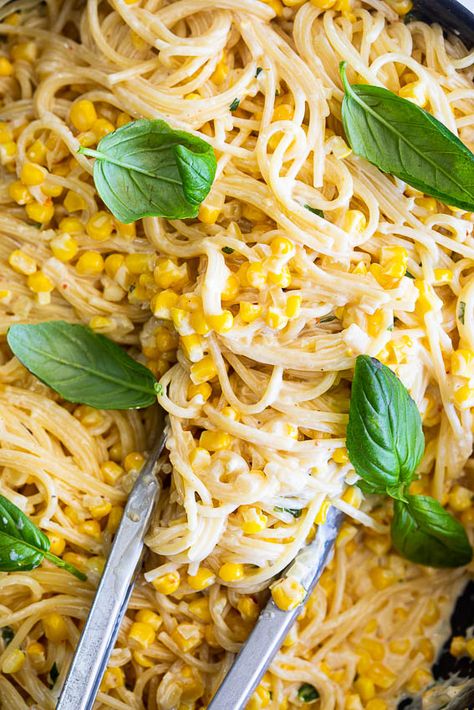 Chicken And Corn Pasta, Chicken Corn Pasta Recipes, Chicken Corn Pasta, Corn Pasta Recipes, Creamy Chicken Corn Pasta, Creamy Parmesan Chicken Pasta With Corn, Summer Corn Pasta, Pasta With Pancetta And Corn, Corn And Zucchini Pasta