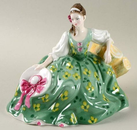 Royal Doulton Figurine Buttercup - No Box by Royal Doulton | Replacements, Ltd. Royal Doulton China, Dress Box, Single Red Rose, Punch And Judy, Figurine Collection, Dresden Porcelain, China Dolls, Beautiful Figure, Porcelain Jewelry