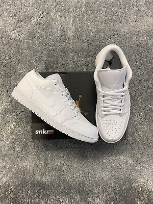 (eBay) Nike Air Jordan 1 Low Triple White UK 8 EU 42.5 Jordan 1 Low Triple White, Jordan 1 Low White, Nike Air Jordan 1 Low, Nike Air Jordan 1, Air Jordan 1 Low, Jordan 1 Low, Air Jordan 1, Nike Air Jordan, White Sneaker