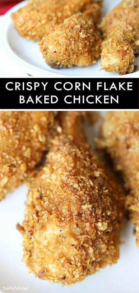 Baked Corn Flake Chicken, Baked Chicken Corn Flakes Recipes, Chicken Corn Flakes Recipes Oven Baked, Oven Fried Chicken With Corn Flakes, Corn Flakes Recipes Healthy, Oven Fried Chicken Corn Flakes, Chicken Recipes With Corn Flakes, Corn Flake Chicken Baked, Kellogs Corn Flakes Recipes