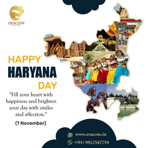 HAPPY HARYANA DAY Fill your heart with happiness and brighten your day with smiles and affection. #haryana #haryanviculture #haryanaday #culture #happiness #smiles #eracom #eracomtechnologies Happy Haryana Day, Haryana Culture, Haryana Day, Lion Wallpaper, Salon Business, Ad Creative, Photography Wallpaper, Day Wishes, Unique Image