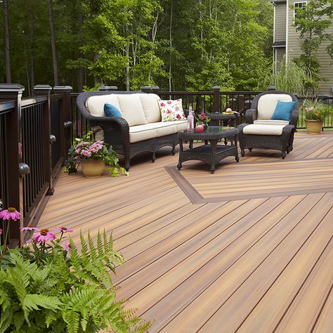 Fiberon Composite Decking - Sunset Magazine Fiberon Decking, Deck Makeover, Pvc Decking, Home Greenhouse, Outdoor Deco, Decking Material, Diy Deck, Deck Photos, Terrace Design