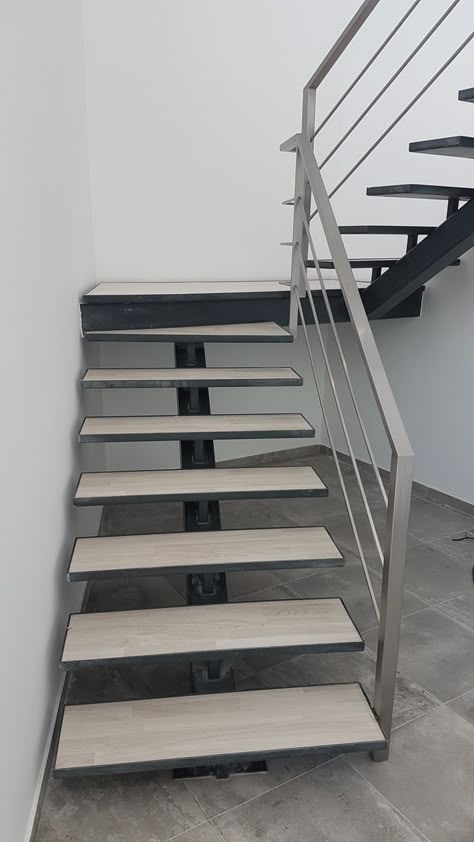 Steel Stairs Design, Stair Design Architecture, Spiral Stairs Design, Balcony Glass Design, درج السلم, Staircase Interior Design, Staircase Outdoor, Staircase Design Modern, House Main Gates Design