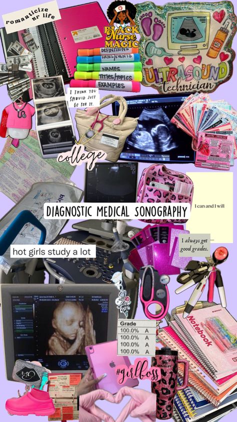 The program I will get accepted into and succeed at!! I will be an Ultrasound Tech💓 Sonography Aesthetic, Ultrasound Technician School, Ultrasound Student, Medical Sonography Student, Diagnostic Medical Sonography Student, Ultrasound School, Mri Tech, Sonography Student, Types Of Jobs