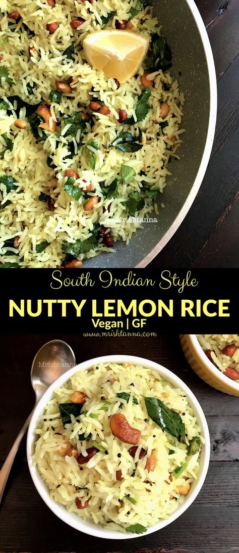 Lemon Rice Recipe, Vegan Simple, Recipe Rice, Lemon Rice, Recipes Vegan, Paleo Dinner, Vegan Cooking, Rice Recipe, Rice Dishes