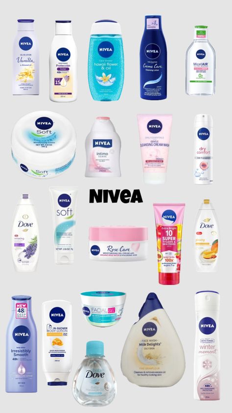 Nivea #nivea #skincare #bodycare Nivea Skin Care Products, Nivea Skincare, Nivea Cream, Skin Care List, Beauty Treatments Skin Care, Skin Aesthetics, Serious Skin Care, Basic Skin Care Routine, Perfect Skin Care Routine