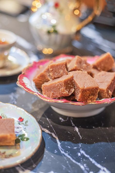 A sweet Assyrian treat, Halwa is prepared with a mixture of butter, flour, and date molasses. Assyrian Food, Date Molasses, Halva Recipe, Halwa Recipe, Fruit Pizza, Savory Pie, Indian Snack Recipes, Middle Eastern Recipes, Breakfast Breads