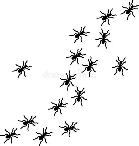 Ant Trail Ants. Ants walking in line, group of ants on white ground , #AFF, #Ants, #walking, #Ant, #Trail, #line #ad Trail Of Ants Tattoo, Ant Trail Tattoo, Grass Sketch, Ground Illustration, Ant Trail, Stippling Tattoo, Ant Drawing, Ant Tattoo, Black And White Clip Art