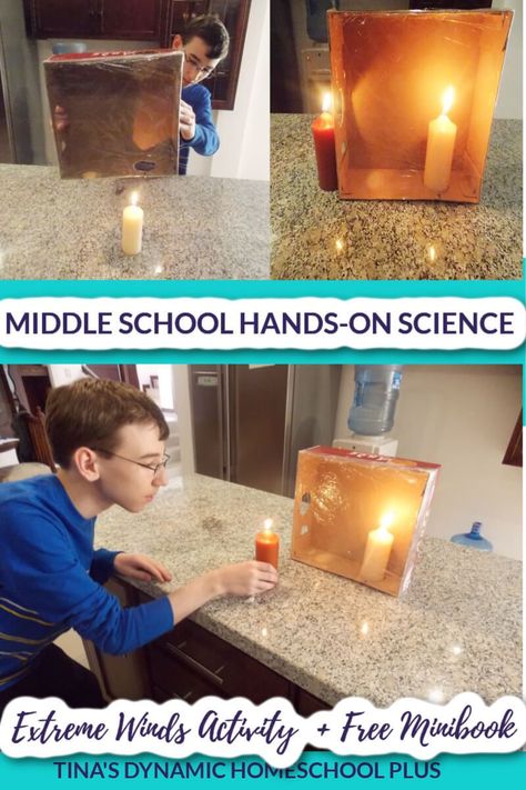 Middle school hands-on science: extreme winds science activity, I wanted to kick off our unit study with an easy hands-on activity and to use materials I already had in the house. We’re using a free middle school earth science book. Add this to the Free Earth Structure Lapbook. #middleschoolhomeschoolscience Middle School Earth Science, Earth Structure, Earth Science Middle School, Homeschool Middle School, Online Music Lessons, Science Activity, Homeschool Elementary, Earth And Space Science, Homeschool Encouragement