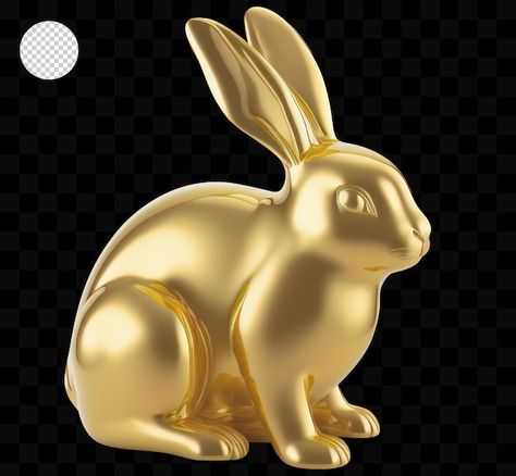 Gold bunny | Premium Psd #Freepik #psd #bunny #bunny-illustration #easter #rabbit Gold Rabbit, Bunny Illustration, Sports Templates, Bunny Bunny, Logo Psd, Technology Icon, Easter Rabbit, Business Card Maker, Flyer Maker