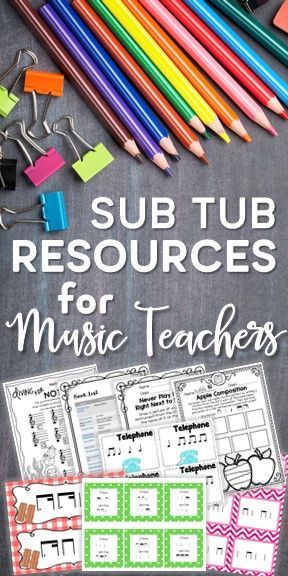 Looking for new things to add to your sub tub so you don't have to panic when you will be away from school? Check out these great resources that are friendly to subs with no music experience. Whether you are looking for everything you need to put a sub tu Music Lesson Plan, Middle School Music, Elementary Music Education, Elementary Music Teacher, Music Lesson Plans, Music Worksheets, Elementary Music Classroom, Music Teachers, Music Ideas