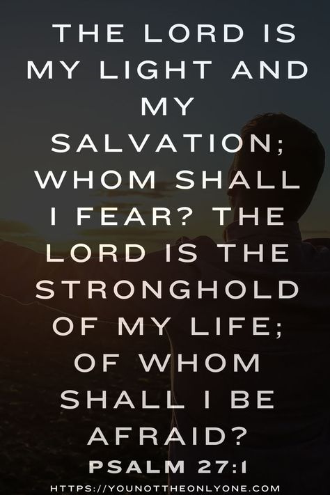 Find strength and courage with Psalm 27:1. A powerful reminder that God is your protector and guide. Pin this to your faith inspiration board and let His light shine in your life! Please save for daily reminder and share to spread the good news. Bible Verse. Faith quote. Scriptures. Bible quote! Psalm 27 1, Bible Verse Faith, Good News Bible, Inspirational Short Stories, Faith Quote, Psalm 27, Emotional Resilience, Fear Of The Lord, Bible Quote