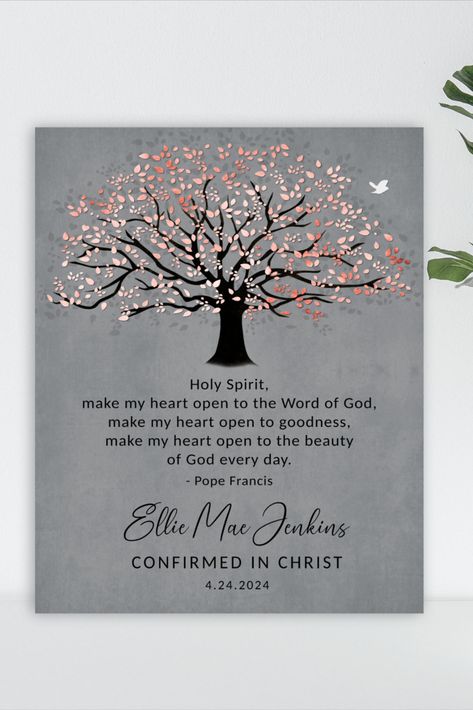 Confirmation Gifts for Teen Girls Confirmation Gift Ideas, Gift Ideas Girl, Scripture Gifts, Christian Baptism, Name Quotes, Ellie And Mac, Scripture Gift, Confirmation Gifts, Gift For Girls