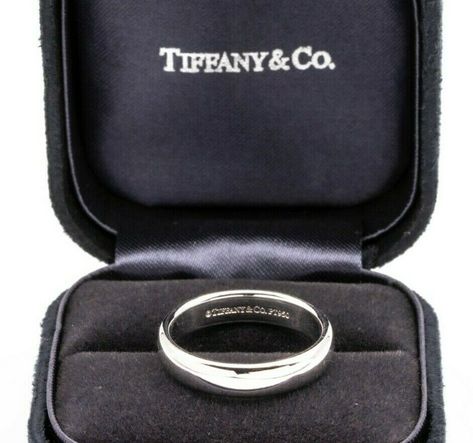 Tiffany & Co. Mens Platinum Wedding Band , 4.5mm, Size 8, Retails $1,700 · $900.00 Men’s Wedding Rings Tom Ford, Mens Tiffany Rings, Mens Platinum Wedding Band, Tiffany Mens Wedding Band, Men’s Wedding Band Platinum, Men’s Wedding Band Titanium, Tiffany Wedding Band, Promise Band, Tiffany Wedding