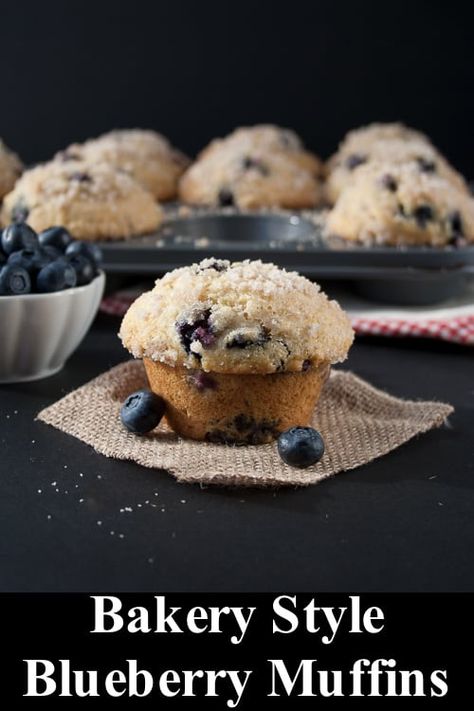 These blueberry muffins are soft, fluffy, and full of juicy blueberry goodness. With over two hundred rave reviews these blueberry muffins are guaranteed to be your new favorite! #blueberrymuffins #blueberrystreuselmuffin #bakerystyle #cafestyle #bestblueberrymuffins Moist Blueberry Muffins, Bakery Style Blueberry Muffins, Blueberry Streusel Muffins, Blueberry Streusel, Weight Watcher Desserts, Easy Blueberry Muffins, Gourmet Bakery, Best Blueberry Muffins, Streusel Muffins