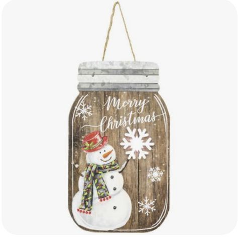 Snowman Mason Jar, Lighted Snowman, Mason Jar Art, Mason Jar Sign, Booth Inspiration, Mason Jar Projects, Glitter Jars, Wine Bottle Diy Crafts, Christmas Mason Jars