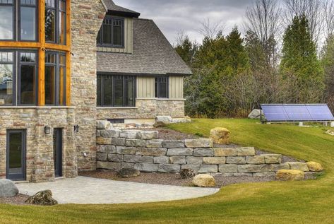 Armour Stone Landscaping, Armour Stone Retaining Wall, Backyard Retaining Wall, Backyard Retaining Walls, Rock Retaining Wall, Stone Landscaping, Stone Retaining Wall, Landscaping Retaining Walls, Building Stone