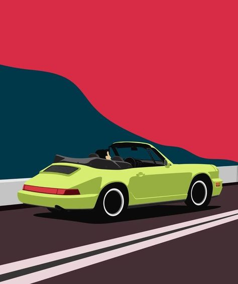 Minimalist Car art (@autominima.art) • Instagram photos and videos Lamborghini Art, Car Minimalist, Porsche Classic, Car Artwork, Porsche 964, Car Poster, Car Posters, Automotive Art, Art Minimalist