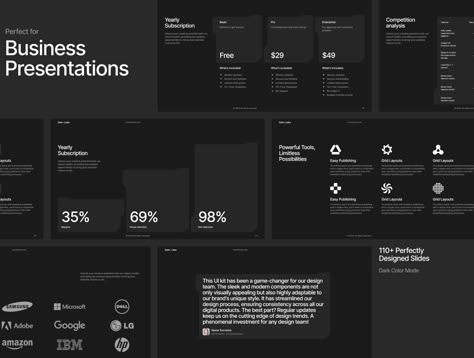 Dark—Labs / Futuristic Presentation Template — Figma Resources on UI8 Figma Template Free, Figma Template, Presentation Deck Design, Slideshow Design, Modern Fonts Free, Ui Design Elements, Advanced Typography, Presentation Deck, Contemporary Fonts