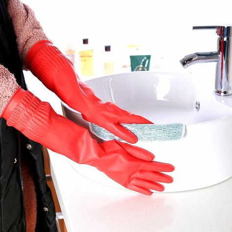 Rubber Outfit, Dish Gloves, Plastic Gloves, Dishwashing Gloves, Red Gloves, Cleaning Gloves, Latex Gloves, Kitchen Cleaning Supplies, Disposable Gloves