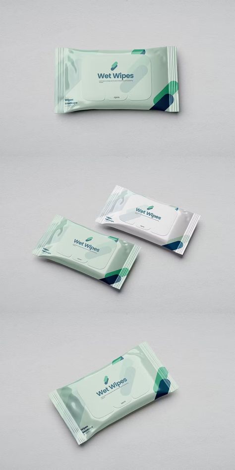 Wet Wipes Mockup Wet Tissue Packaging, Cream Fridge, Wet Wipes Packaging, Ice Cream Fridge, Tissue Packaging, Labels Design, Flower Branding, Natural Face Skin Care, Wet Wipes