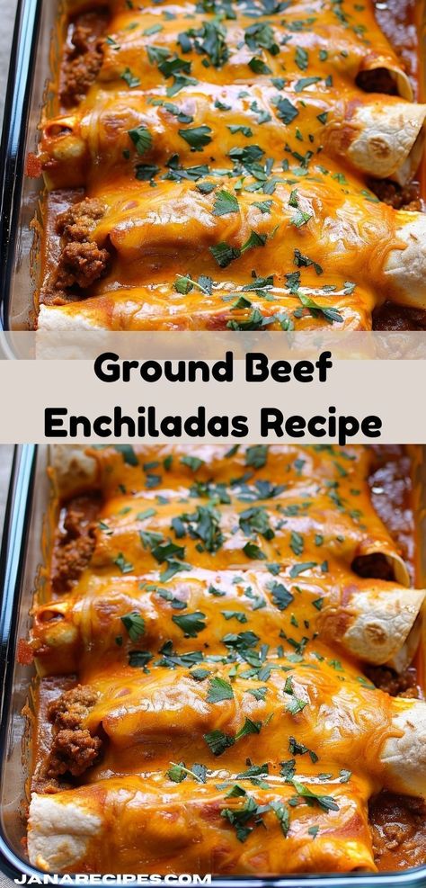 Looking for easy dinner recipes? Try our Ground Beef Enchiladas Recipe! This flavorful dish combines ground beef and enchilada sauce, making it one of the best beef recipes for dinner. Easy Ground Beef Enchiladas, Beef Enchiladas Recipe, Best Enchiladas, Beef Enchilada Recipe, Ground Beef Enchiladas, Beef Enchilada, Ground Beef Casserole Recipes, Best Beef Recipes, Easy Enchiladas