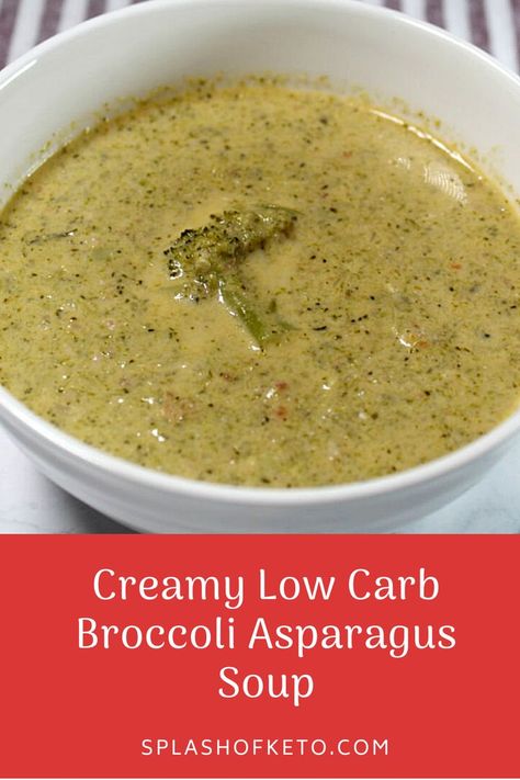 Comfort Food Soup, Low Carb Broccoli, Sauteed Peppers And Onions, Asparagus Bacon, Comfort Soup Recipes, Food Soup, Asparagus Soup, Keto Soup, Broccoli Soup