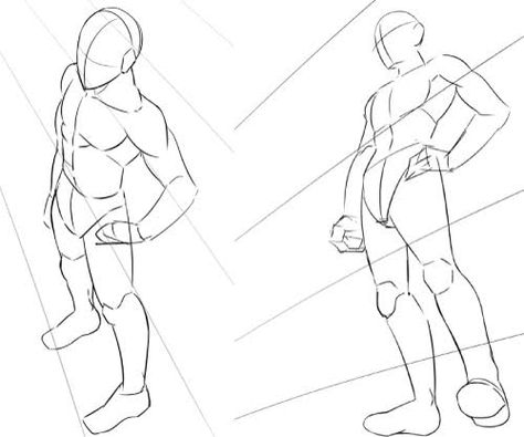 Male Anatomy Reference Perspective, Drawing Poses From Above, Hand On Hip Perspective, Lower Angle Pose Reference, Pose Reference Above View, Anatomy Perspective Reference, Body Perspective Reference From Below, Perspective Poses From Above, Pose Up View