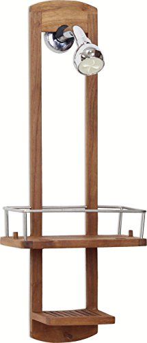 The Original Moa Small Teak Shower Caddy >>> Check out this great product-affiliate link. Teak Shower Shelf, Teak Bathroom Accessories, Teak Shelves, Guest Bathroom Towels, Shower Caddies, Teak Bathroom, Large Shelf, Shower Organizer, Pool Shower