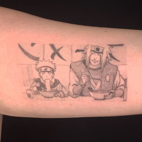 Boxed Tattoos, Naruto X Jiraiya, Anime Tattoo Artist, Gaara Tattoo, Naruto Tattoos, Small Symbol Tattoos, 12 Tattoos, Simple Tattoos For Guys, Manga Tattoo