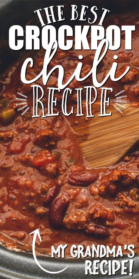 The Cozy Cook Chili, Chile Recipes Crockpot, Cockpit Chili Recipes, The Best Crockpot Chili, Slow Cooker Chili Recipe Ground Beef, Grandmas Chili, Best Chili Recipe Award Winning Crockpot, Best Chili Recipe Crockpot, Chili Recipe Crockpot Easy