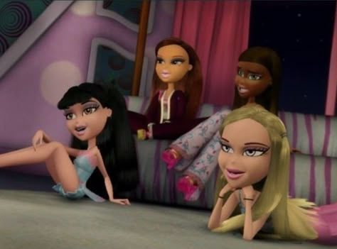 Bratz Tv Show, Bratz House, Cartoon Bratz, Bratz Movie, Cloe Bratz, Las Bratz, The Bratz, Bratz Aesthetic, Bratz Doll Outfits