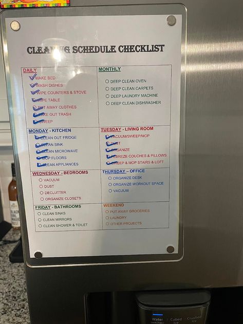 Fridge Dry Erase Board, Fridge Calendar Ideas, Menu Planner Board, White Board Ideas, Black Dry Erase Board, Clear Dry Erase Board, Magnet Calendar, Schedule Board, Fridge Calendar