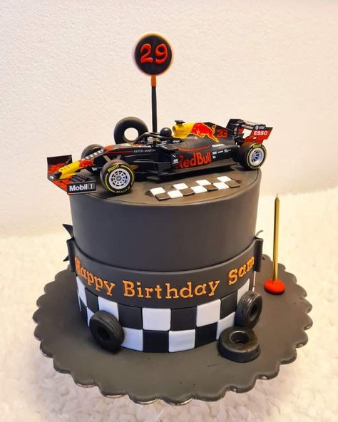 Red Bull Cake, Car Cakes For Boys, Cars Cake Design, Racing Cake, Race Car Cakes, Cake Designs For Kids, Cars Birthday Cake, Ideas Fiesta, Race Car Birthday Party