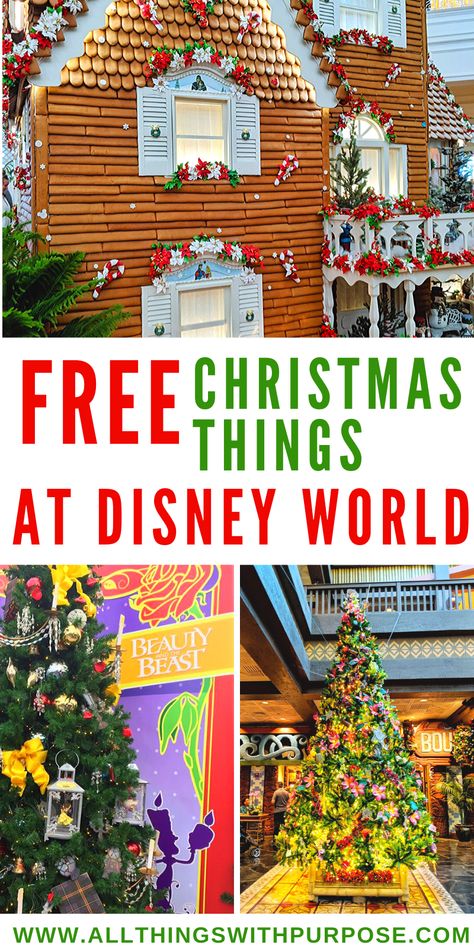 Disney Christmas Ideas, Disney World Christmas 2023, Christmas Day At Disney World, How To Give Disney Trip For Christmas, Disney At Christmas Tips, Disney Christmas Trip, Christmas In Disney World, Orlando At Christmas, Disney In December