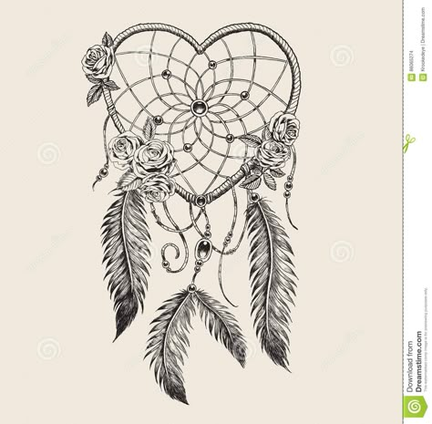 Illustration about Hand drawn heart shaped dream catcher Hand drawn heart shaped dream catcher. Illustration of adult, hippie, indian - 86065274 Heart Shaped Dream Catcher, Atrapasueños Tattoo, Dream Catcher Coloring Pages, Dream Catcher Drawing, Dream Catcher Tattoo Design, Hand Drawn Heart, Drawn Heart, Tattoo Back, Dream Catcher Tattoo