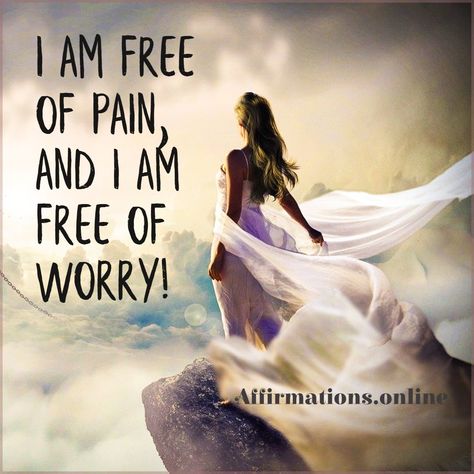 Worry Affirmations, Pm Affirmations, Upbeat Quotes, Spirit Messages, I Am Free, Vision Board Quotes, Faith > Fear, Dear Self, Mental Health Resources