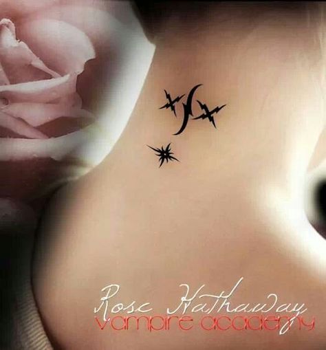 Rose Hathaway tattoos Vampire Academy Tattoo, Vampire Academy Rose, Vampire Academy Books, Vampire Academy Movie, Rose Hathaway, Jasper Hale, The Three Sisters, Wicked Tattoos, Vampire Academy