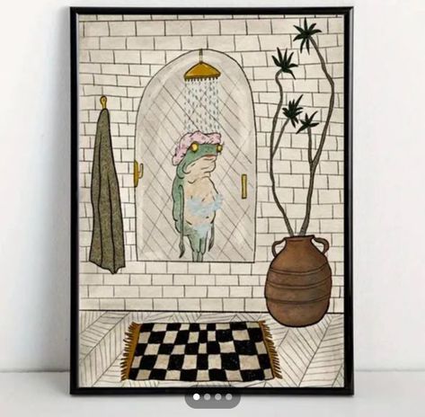 Fabric Artwork, Retro Kunst, Retro Artwork, Holiday Wall Decor, Wall Decor Stickers, Retro Wall Art, Bathroom Wall Art, Animal Wall Art, Retro Chic