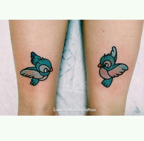 Disney bird tattoo Disney Blue Bird Tattoo, Disney Bff Tattoos, Disney Bird Tattoo, White Bird Tattoo, Love Bird Tattoo, Bird Tattoo Ideas, Bird Of Paradise Tattoo, White Bird Tattoos, Simple Bird Tattoo