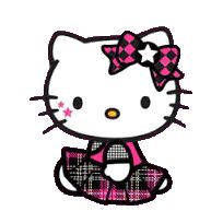 HK Punk Plaid Punk Plaid, Hello Kitty, Deviantart, Kitty, Plaid, Pink, White, Black