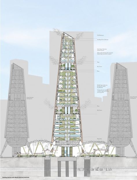 Mars City, Green Building Architecture, Plane Crafts, Vertical Farm, Indoor Farming, Vertical City, City Project, Well Design, Urban Habitat