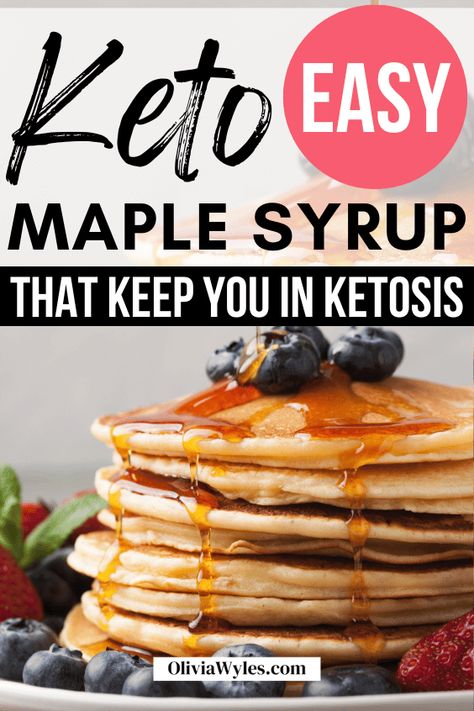 Indulge in the rich and flavorful taste of maple syrup without the guilt with this homemade keto maple syrup recipe. Made with keto-friendly sweeteners and thickened with xanthan gum, this syrup is low in carbs and perfect for those following a ketogenic diet. Drizzle it over your favorite breakfast foods or use it to sweeten up your favorite cocktails. This easy recipe is a must-try for anyone looking for a delicious and healthy alternative to traditional maple syrup. Keto Syrup Recipe, Keto Maple Syrup, Adkins Recipes, Maple Syrup Recipe, Keto 101, Keto Sauce, Sugar Free Pancake Syrup, Keto Condiments, Maple Extract