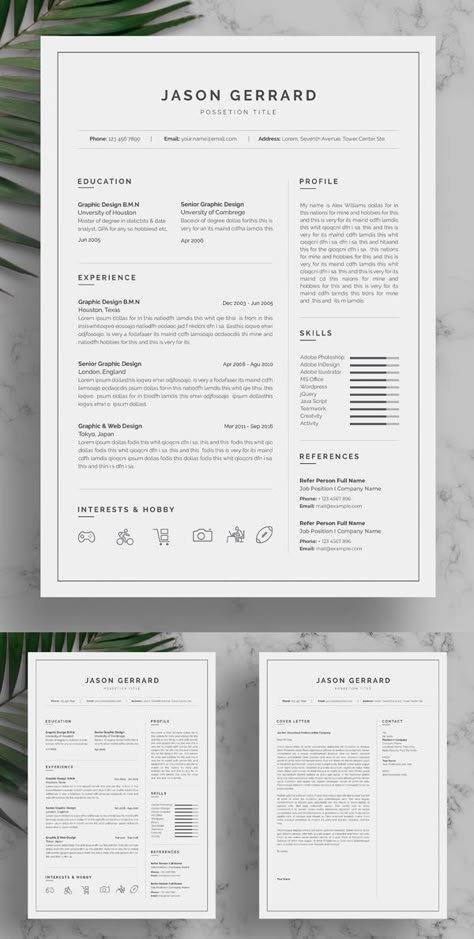 Art Director Resume, Cv Original Design, Minimal Resume Design, Cv Original, Minimal Resume Template, Best Cv, Cv Inspiration, Minimalist Resume Template, Minimal Resume