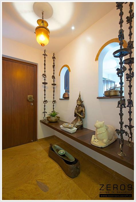 Entry way Small Foyer Ideas Entryway Indian, House Entrance Ideas Indian, Foyer Area Design Entrance, Foyer Ideas Entryway Indian, Small Foyer Ideas Entryway, Small Foyer Ideas, Entrance Apartment, Foyer Ideas Entryway, Gods Art