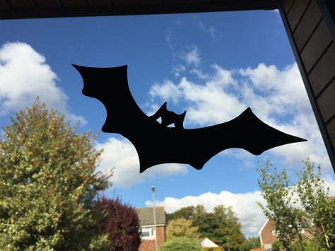 Bats Scatter Kit (contains 52 bats) - perfect for a Halloween window Sun Catcher Sticker, Cafe Window, Shop Window Stickers, Vinyl Decoration, Halloween Window, Magical Rainbow, Window Cling, Window Ideas, Cling Film