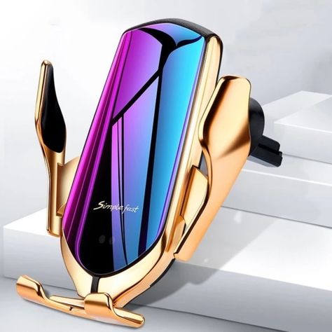 -FREE SHIPPING WW. -Express delivery available to USA,UK,Canada and Australia. -100% Secure payment -Money back guarantee #wireless_charger #car_charger Phone Charger Holder, Iphone Holder, Charger Holder, Charging Car, Magnetic Phone Holder, Gold Iphone, Cute Car Accessories, Smart Auto, Support Telephone